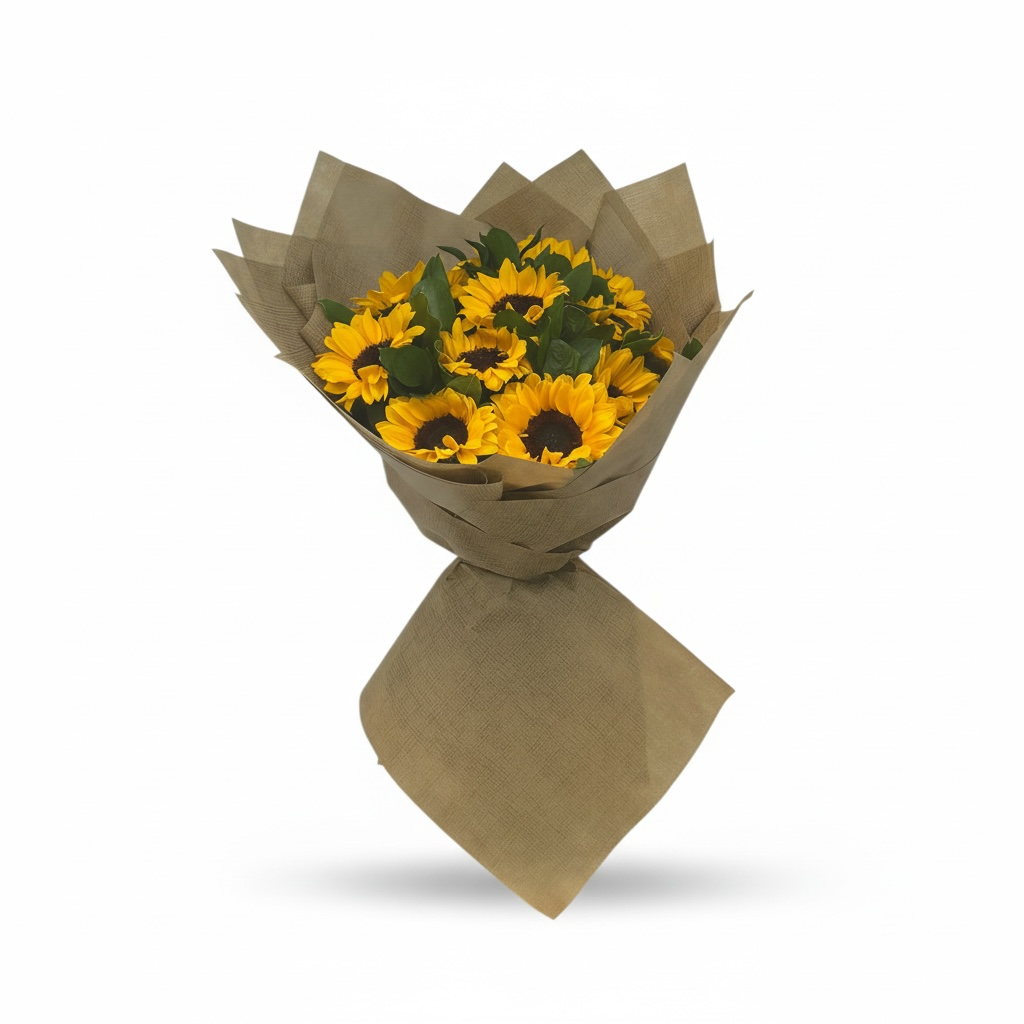 Golden Sunshine Bouquet Hand Bouquet luxury flowers DELIVERY TO Cairo AND Egypt