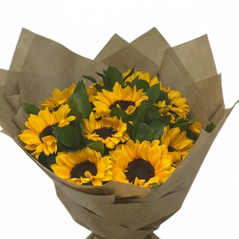 Golden Sunshine Bouquet Hand Bouquet luxury flowers DELIVERY TO Cairo AND Egypt