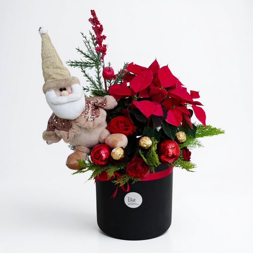 Christmas Flower Box Box luxury flowers DELIVERY TO Cairo AND Egypt