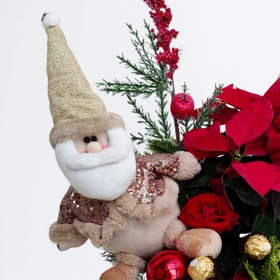 Christmas Flower Box Box luxury flowers DELIVERY TO Cairo AND Egypt