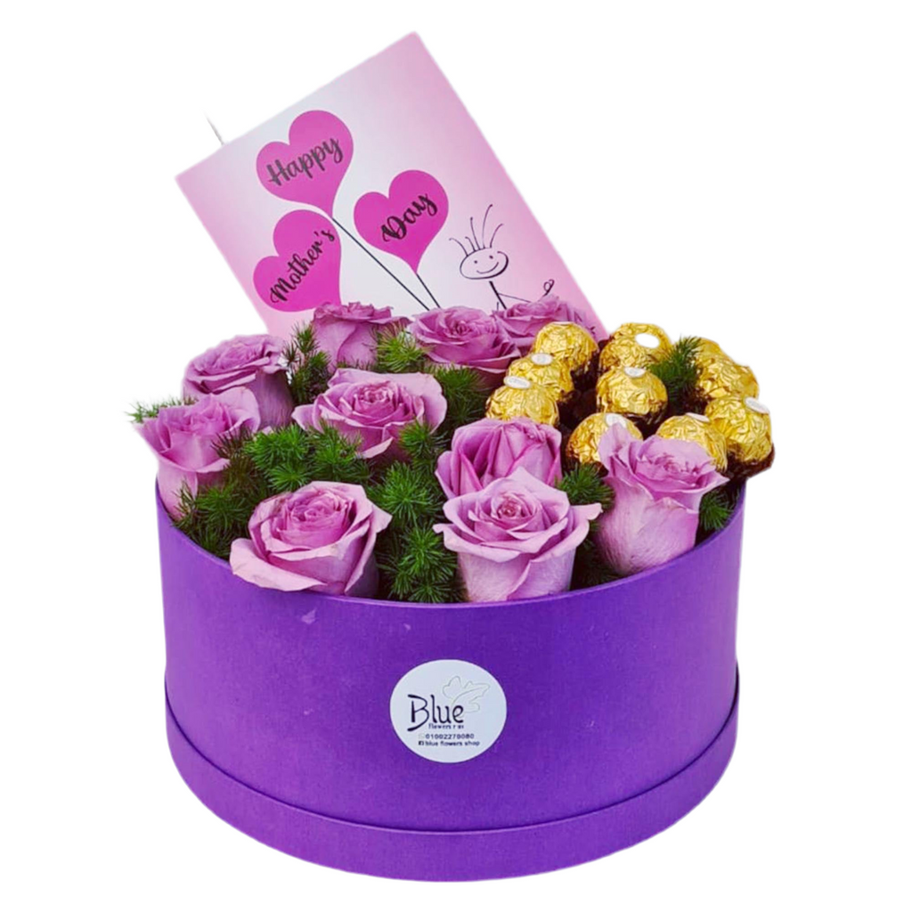 Velvet Kiss Bloom Box Box luxury flowers DELIVERY TO Cairo AND Egypt