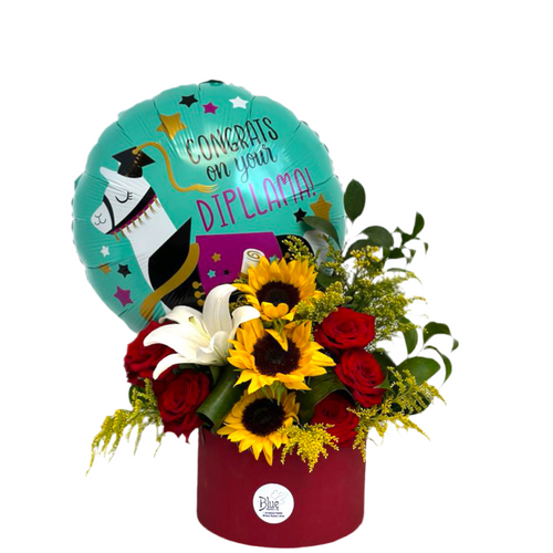 Diploma Delight Box luxury flowers DELIVERY TO Cairo AND Egypt