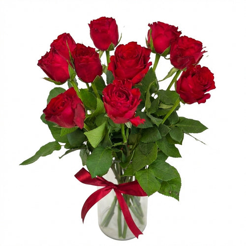 Crimson Elegance Vase Vase luxury flowers DELIVERY TO Cairo AND Egypt