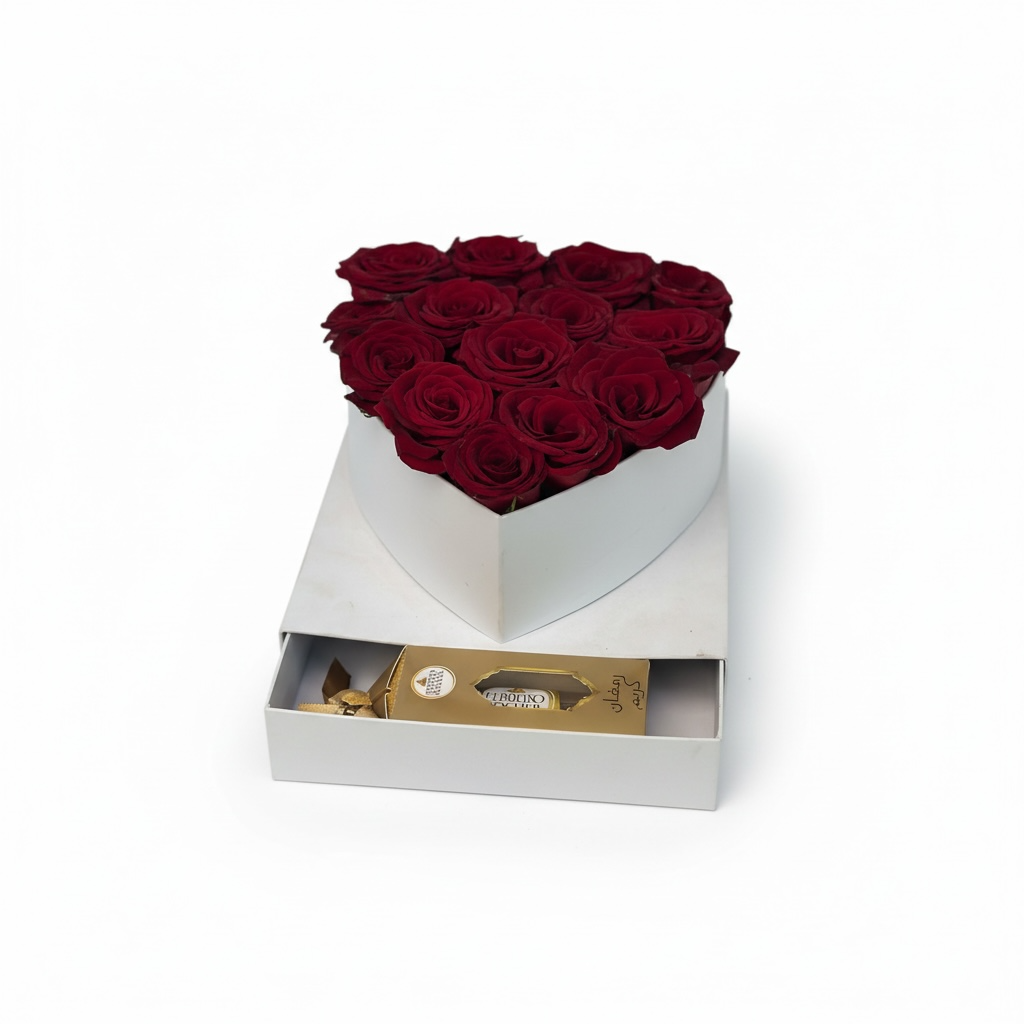 Eternal Heart Luxury Box luxury flowers DELIVERY TO Cairo AND Egypt