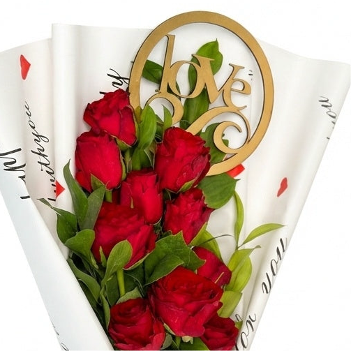 Golden Love Embrace Bouquet luxury flowers DELIVERY TO Cairo AND Egypt