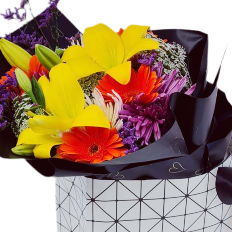 Prismatic Charm Fresh Cut Flowers luxury flowers DELIVERY TO Cairo AND Egypt