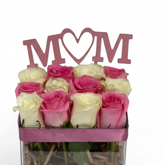 Mom’s Treasure Vase luxury flowers DELIVERY TO Cairo AND Egypt