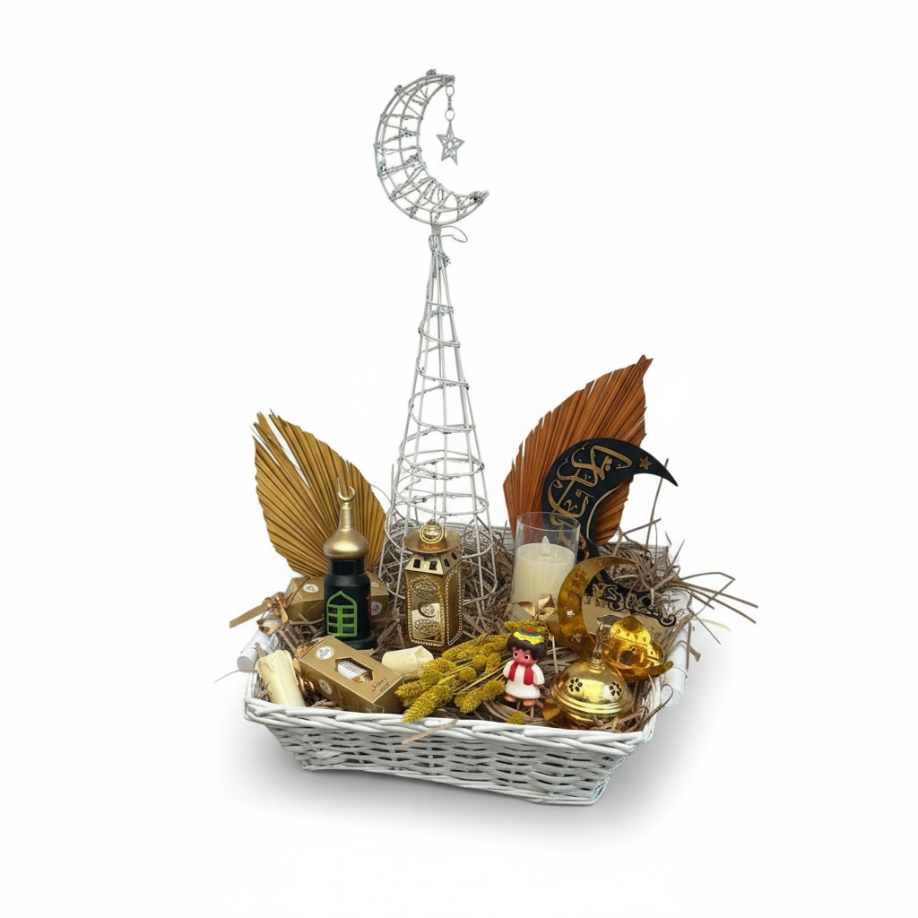 Crescent El Noor Basket Flowers bouquet luxury flowers DELIVERY TO Cairo AND Egypt