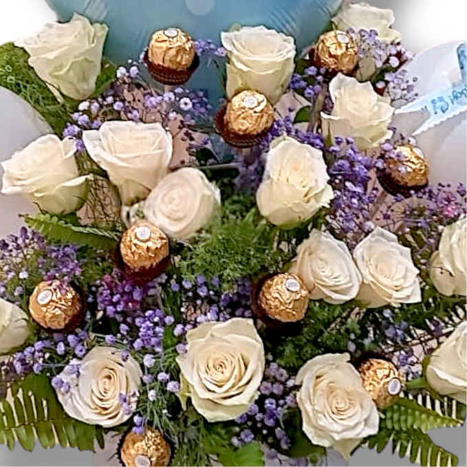 Azure Bliss Box luxury flowers DELIVERY TO Cairo AND Egypt