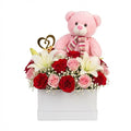 Blush Serenity Valentine Box Box luxury flowers DELIVERY TO Cairo AND Egypt