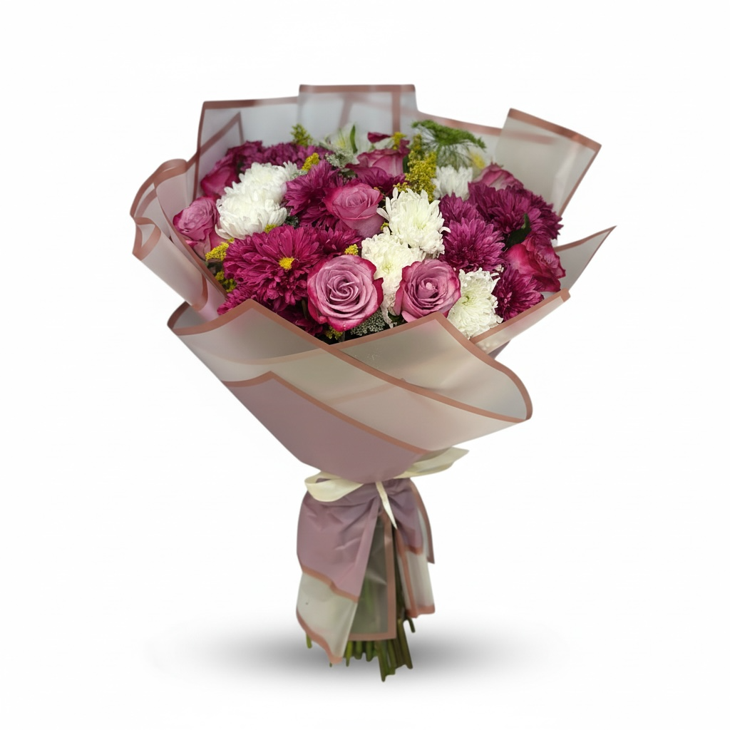 Blush Harmony Bouquet Hand Bouquet luxury flowers DELIVERY TO Cairo AND Egypt