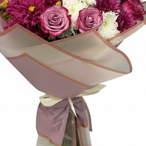 Blush Harmony Bouquet Hand Bouquet luxury flowers DELIVERY TO Cairo AND Egypt