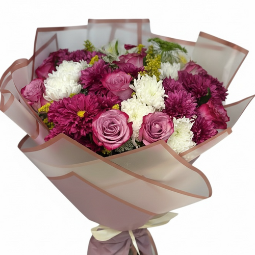 Blush Harmony Bouquet Hand Bouquet luxury flowers DELIVERY TO Cairo AND Egypt