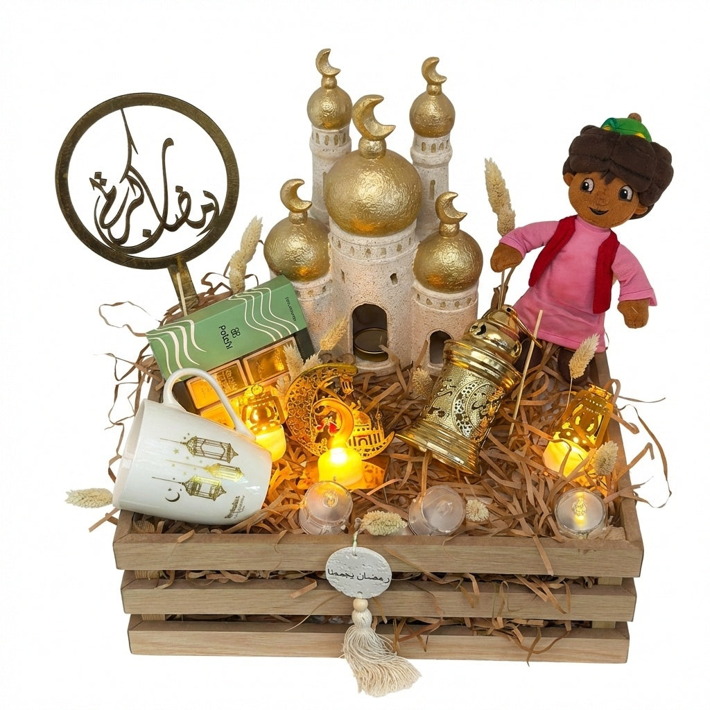 Royal Ramadan Heritage Basket Box luxury flowers DELIVERY TO Cairo AND Egypt