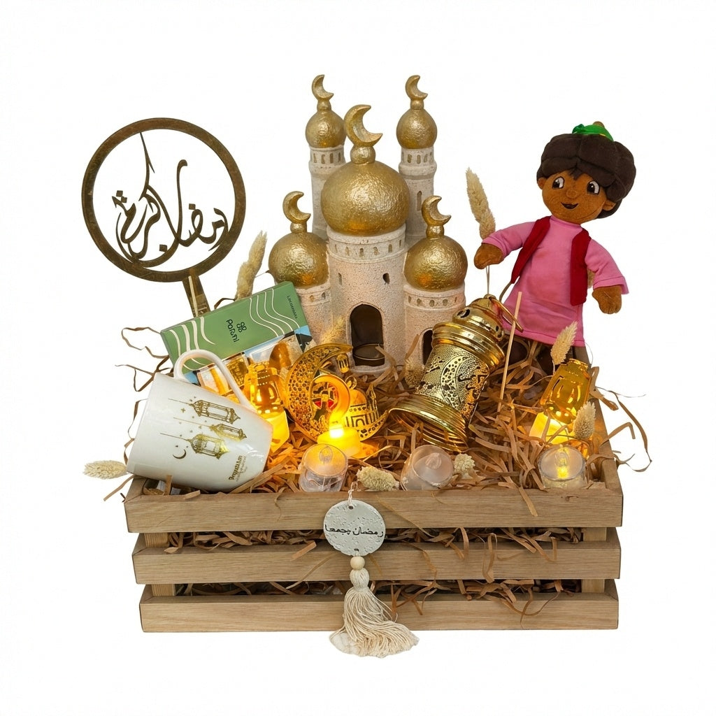 Royal Ramadan Heritage Basket Box luxury flowers DELIVERY TO Cairo AND Egypt