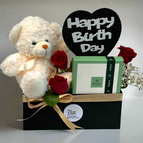Birthday Bliss Box Box luxury flowers DELIVERY TO Cairo AND Egypt