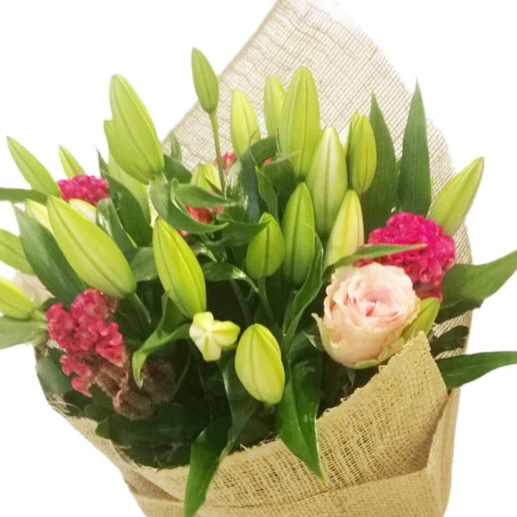 Ravishing Pink Hand Bouquet luxury flowers DELIVERY TO Cairo AND Egypt