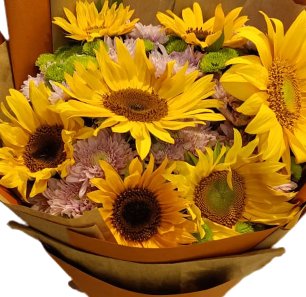 Sunny Life Hand Bouquet luxury flowers DELIVERY TO Cairo AND Egypt