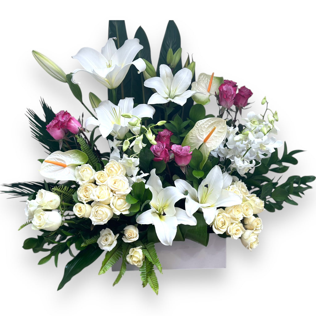 Blissful Beginnings Box luxury flowers DELIVERY TO Cairo AND Egypt
