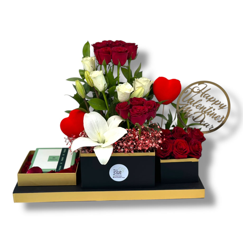 Valentine’s Radiance luxury flowers DELIVERY TO Cairo AND Egypt