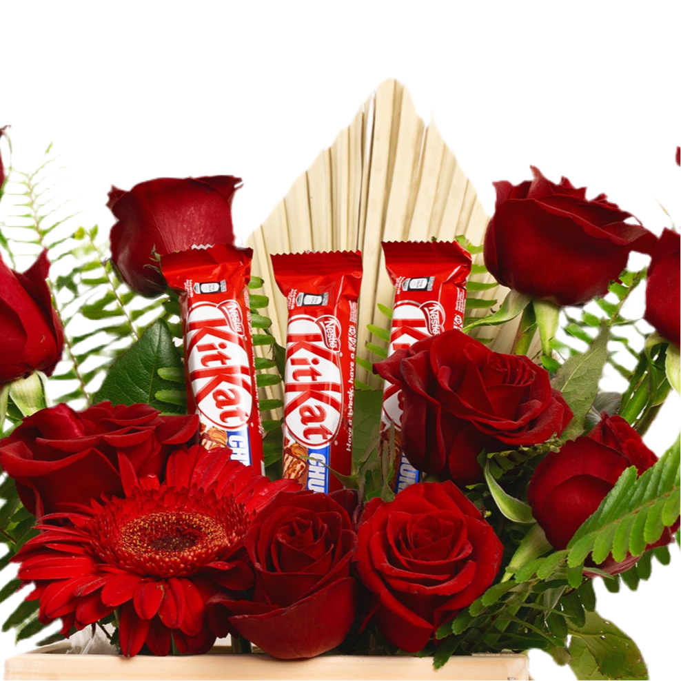 Sweet Break Crate Flowers bouquet luxury flowers DELIVERY TO Cairo AND Egypt
