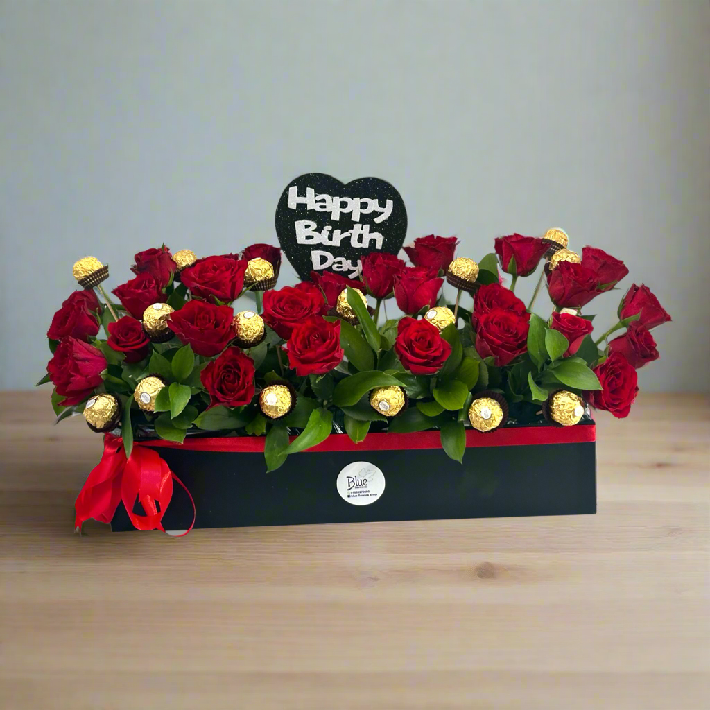 Golden Bloom Celebration luxury flowers DELIVERY TO Cairo AND Egypt