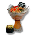 Sunset Celebration Flowers bouquet luxury flowers DELIVERY TO Cairo AND Egypt
