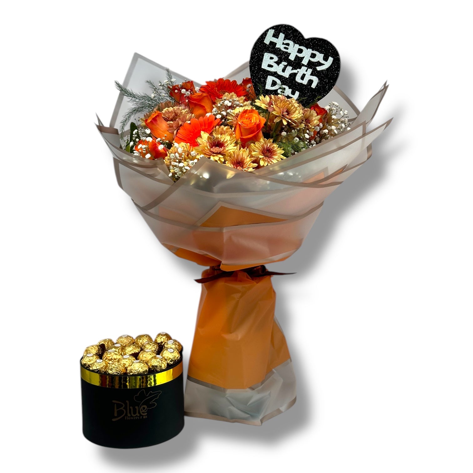 Sunset Celebration Flowers bouquet luxury flowers DELIVERY TO Cairo AND Egypt