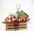 Christmas Reindeer Floral Crate luxury flowers DELIVERY TO Cairo AND Egypt
