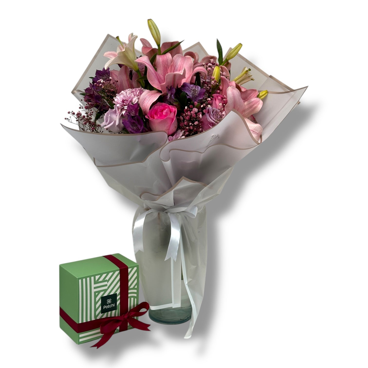 Rosy Whispers Hand Bouquet luxury flowers DELIVERY TO Cairo AND Egypt