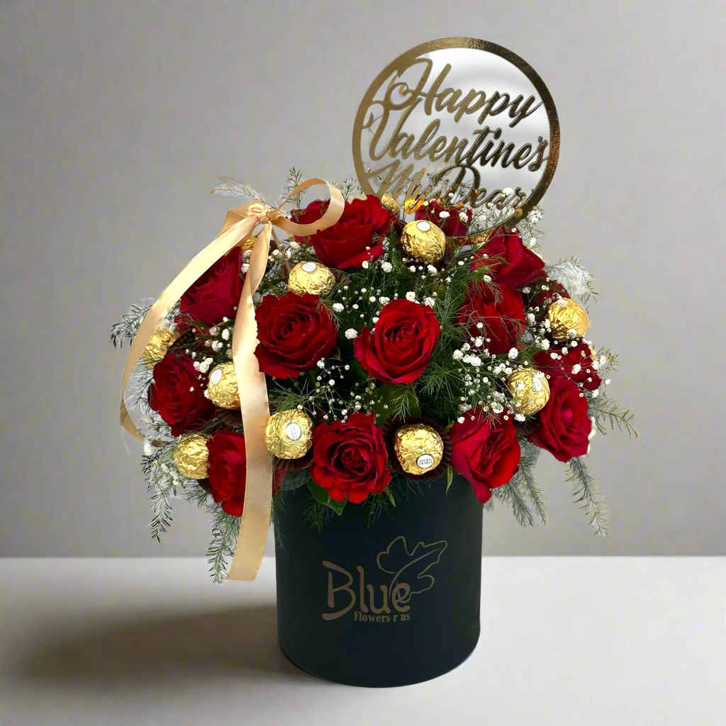 Golden Amour Flowers bouquet luxury flowers DELIVERY TO Cairo AND Egypt