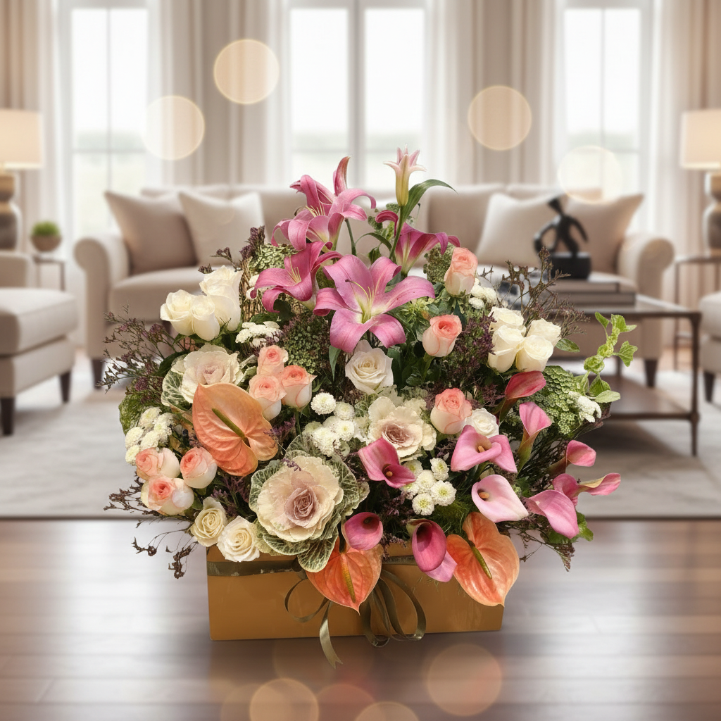 Imperial Bloom Aura Flowers bouquet luxury flowers DELIVERY TO Cairo AND Egypt