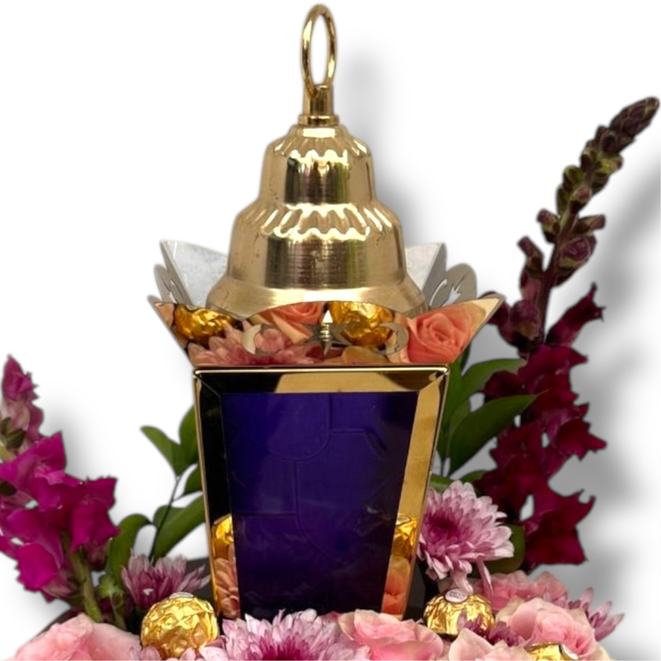 Golden Lantern Blessings luxury flowers DELIVERY TO Cairo AND Egypt