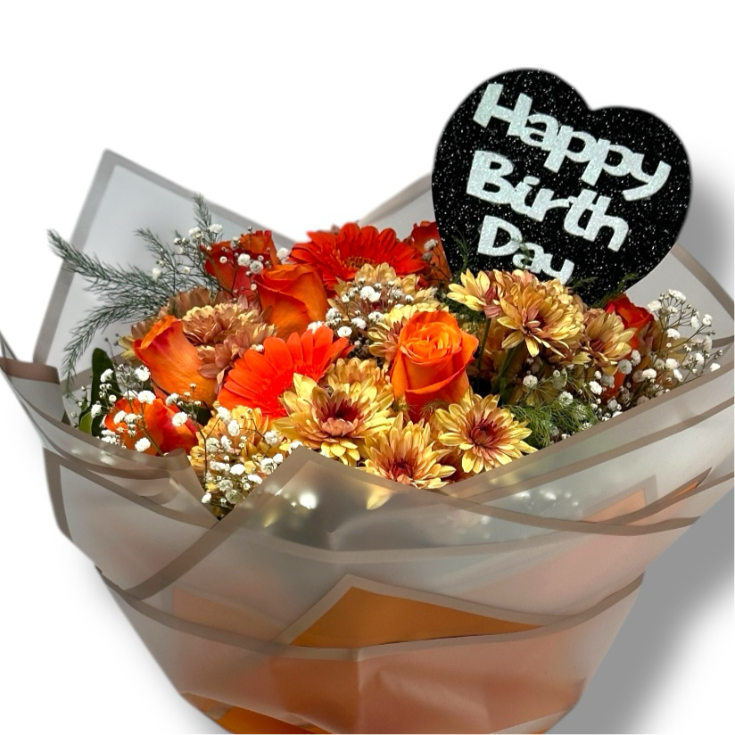 Sunset Celebration Flowers bouquet luxury flowers DELIVERY TO Cairo AND Egypt