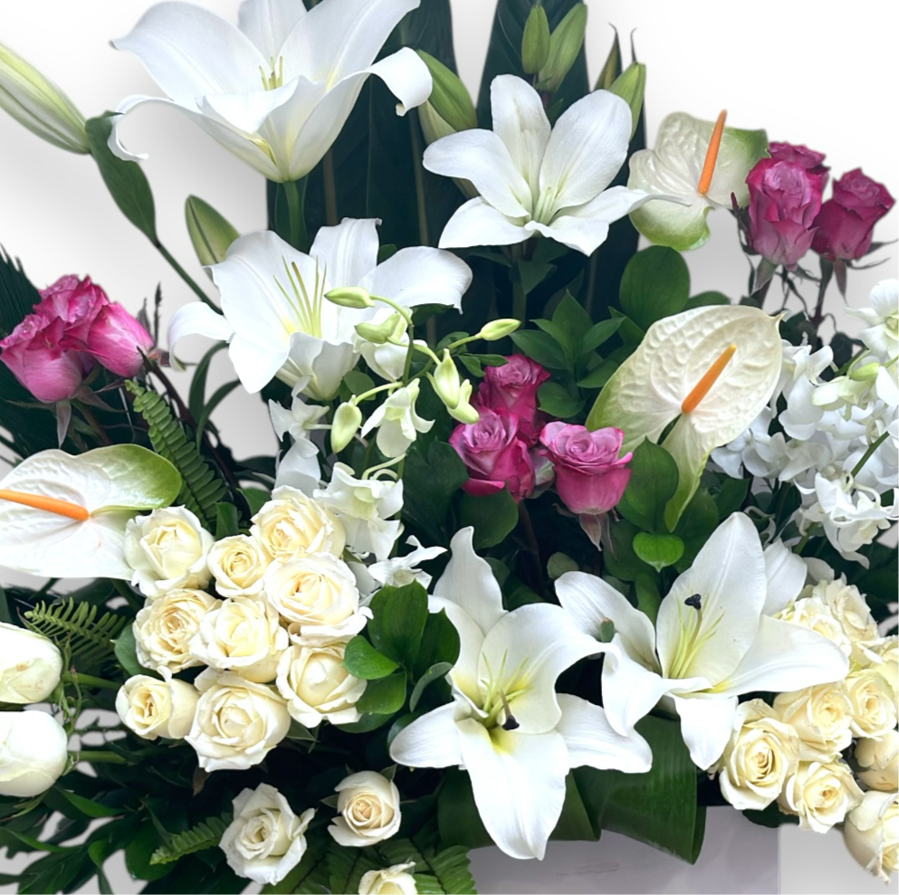 Blissful Beginnings Box luxury flowers DELIVERY TO Cairo AND Egypt