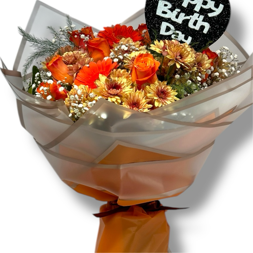 Sunset Celebration Flowers bouquet luxury flowers DELIVERY TO Cairo AND Egypt