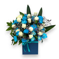 Blue passion Box luxury flowers DELIVERY TO Cairo AND Egypt