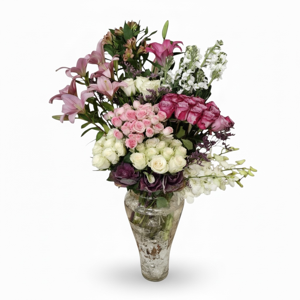 Vintage Blossom Story Vase luxury flowers DELIVERY TO Cairo AND Egypt