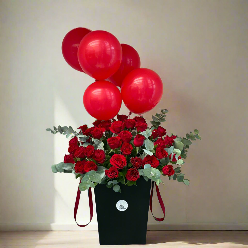 Scarlet Symphony luxury flowers DELIVERY TO Cairo AND Egypt