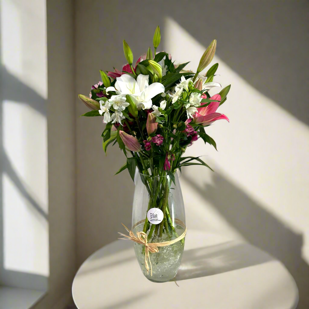 Serene Blooms Vase luxury flowers DELIVERY TO Cairo AND Egypt