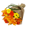 Warm Sunset Hand Bouquet luxury flowers DELIVERY TO Cairo AND Egypt
