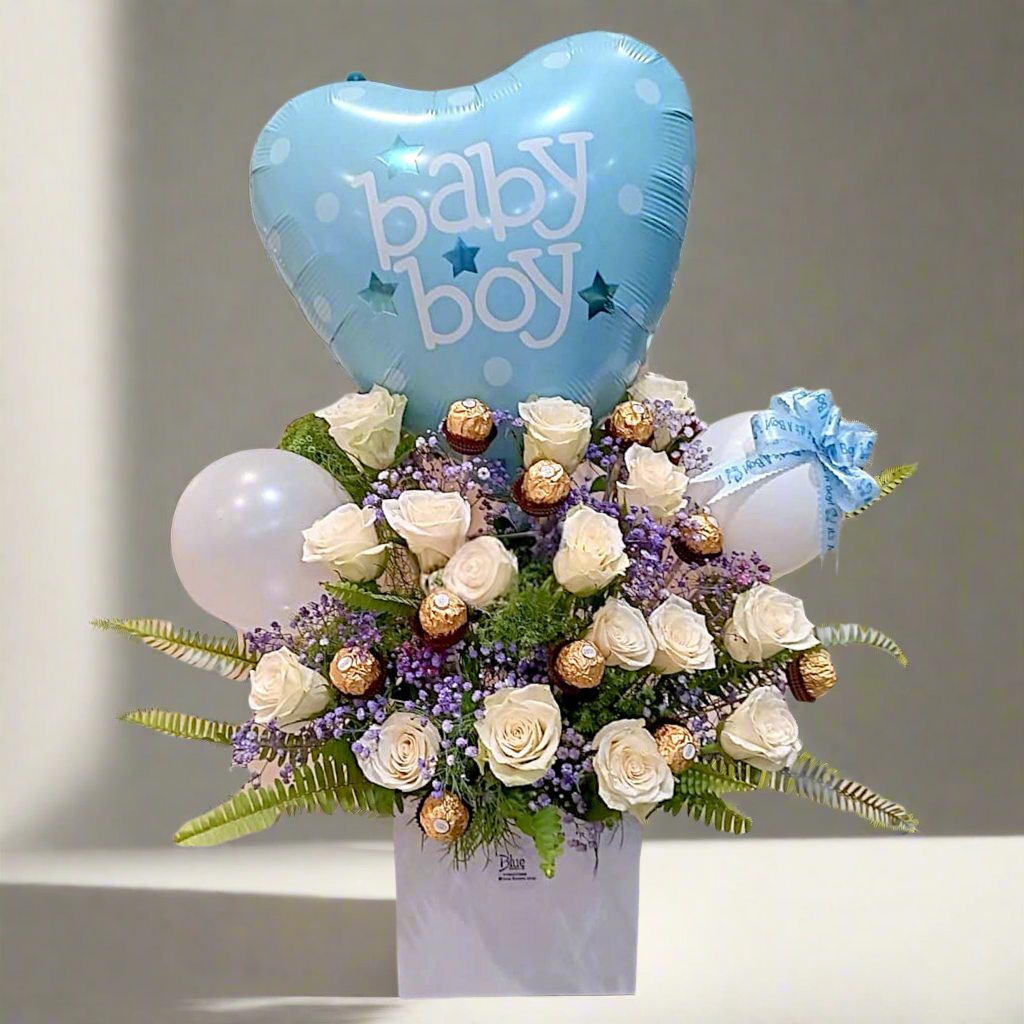 Azure Bliss Box luxury flowers DELIVERY TO Cairo AND Egypt