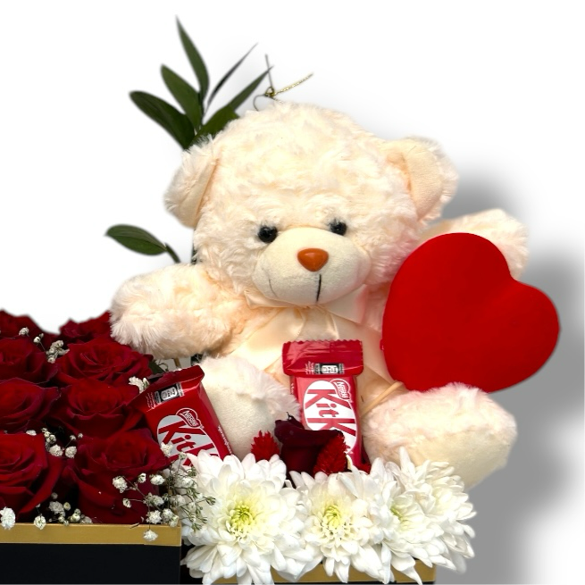 Teddy Love Basket