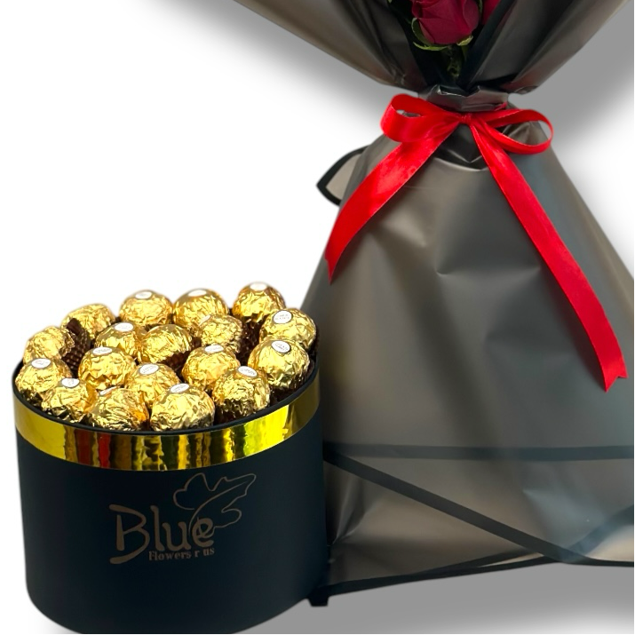 Infinite Romance Pairing Hand Bouquet luxury flowers DELIVERY TO Cairo AND Egypt