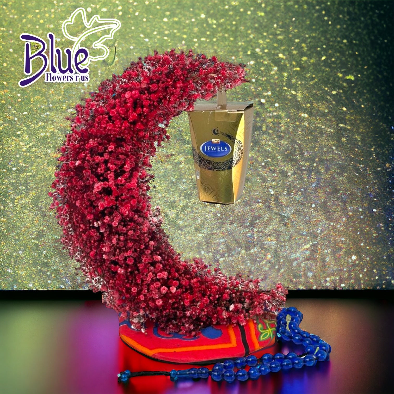 Crimson Crescent Blessings Flowers bouquet luxury flowers DELIVERY TO Cairo AND Egypt