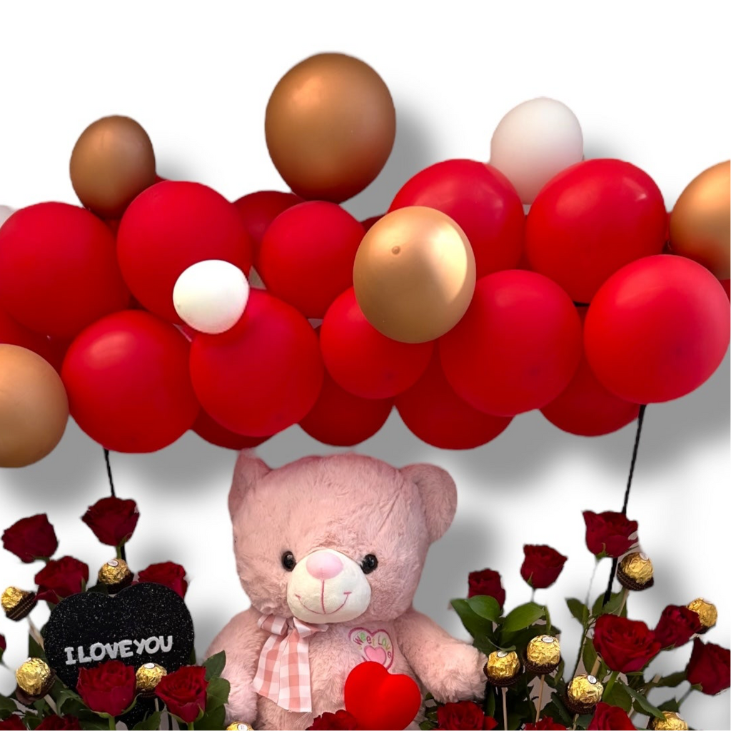 Balloon Paradise Flowers bouquet luxury flowers DELIVERY TO Cairo AND Egypt