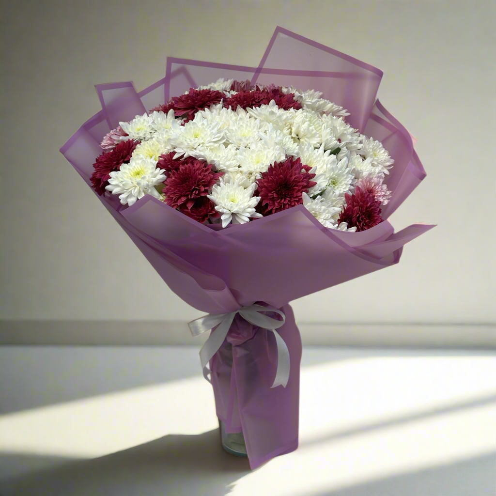 Plum Serenity Hand Bouquet luxury flowers DELIVERY TO Cairo AND Egypt