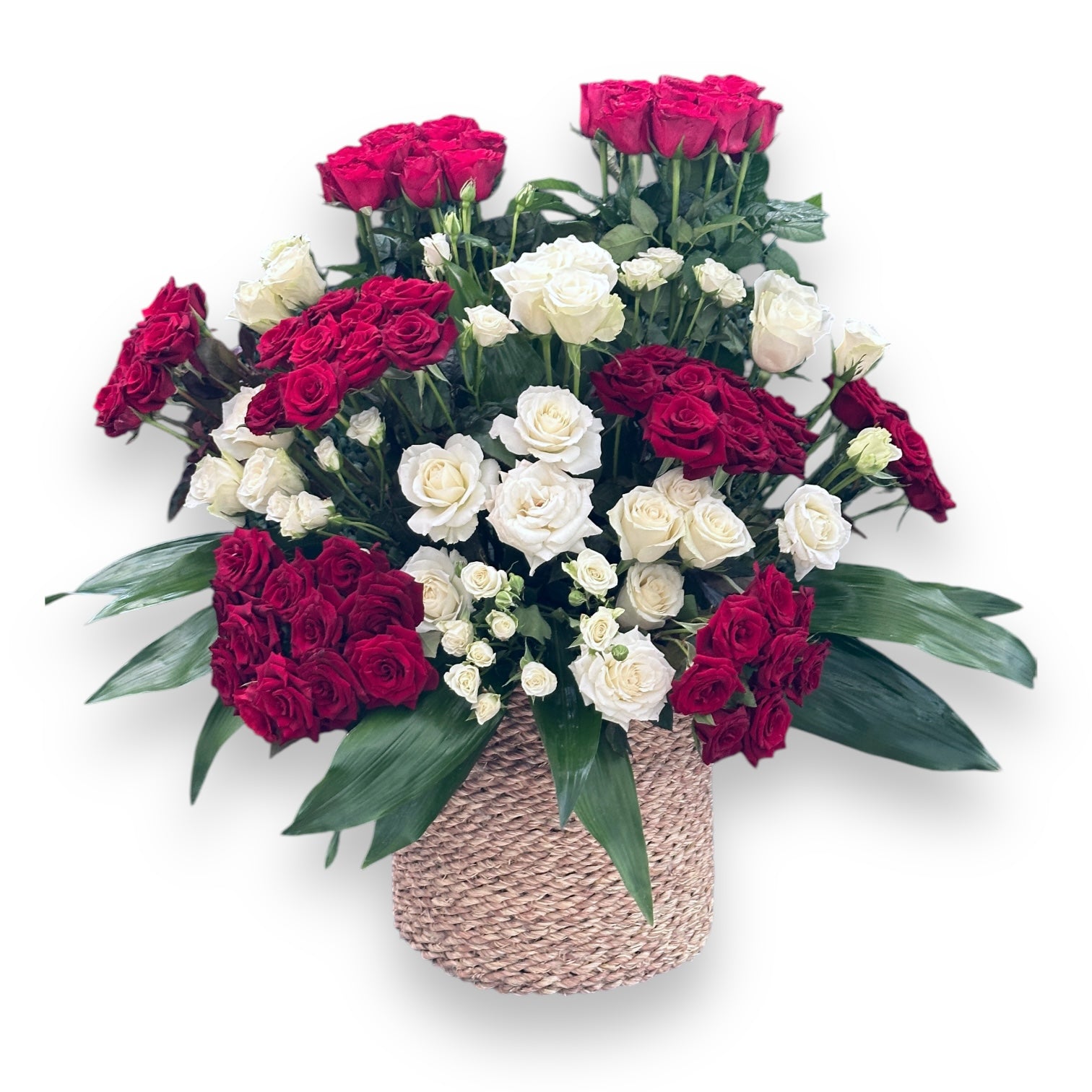 Rosy Radiance Basket luxury flowers DELIVERY TO Cairo AND Egypt