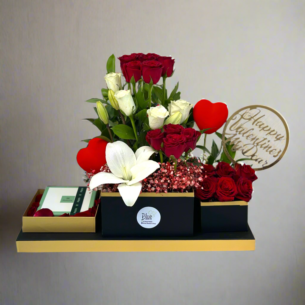 Valentine’s Radiance luxury flowers DELIVERY TO Cairo AND Egypt