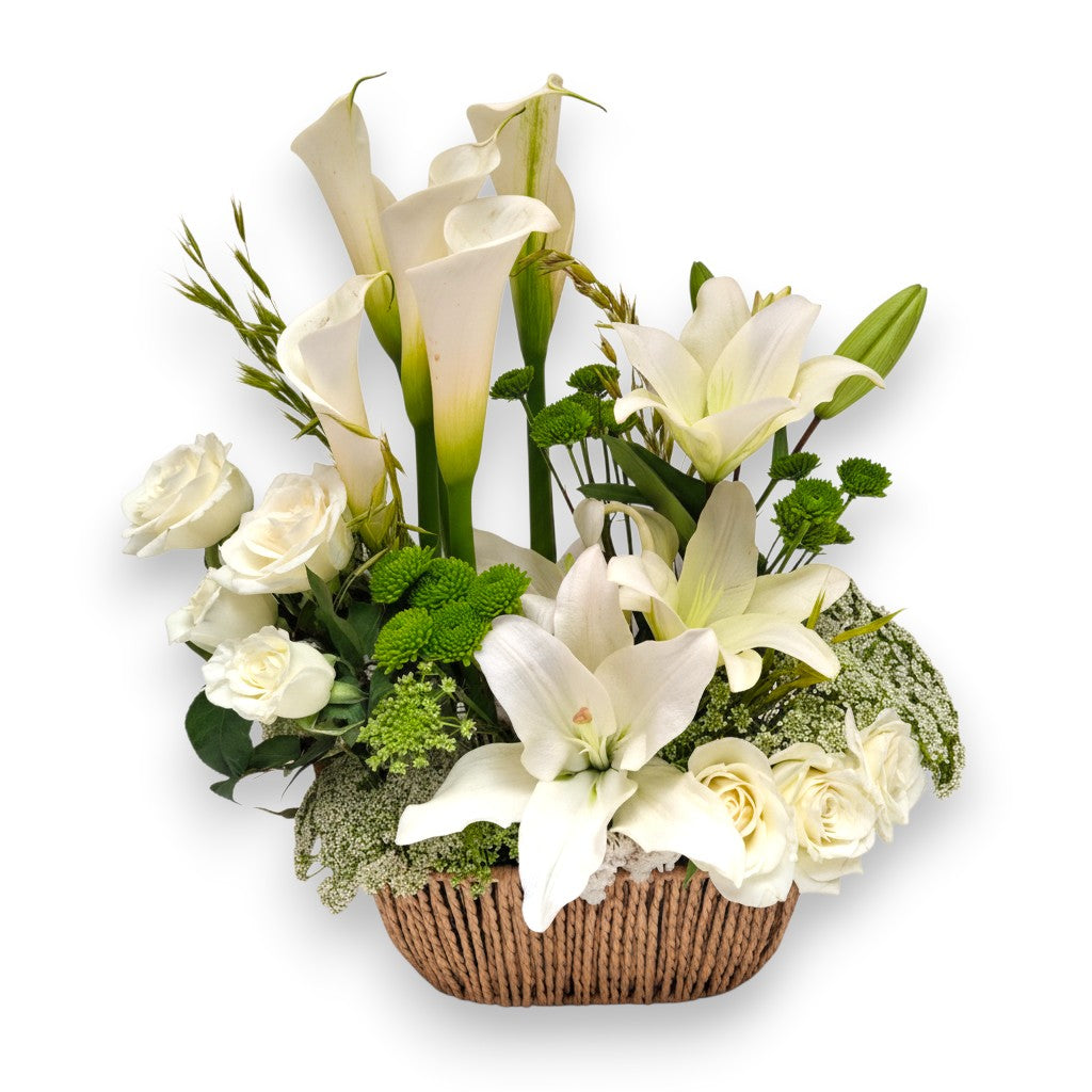 Alabaster Muse Basket luxury flowers DELIVERY TO Cairo AND Egypt